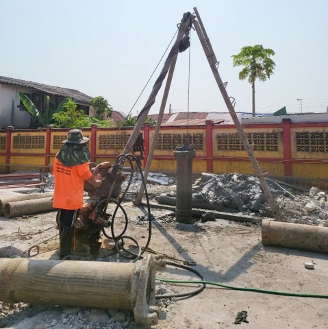 เจาะเสาเข็มระบบแห้ง เจาะเสาเข็มระบบแห้ง